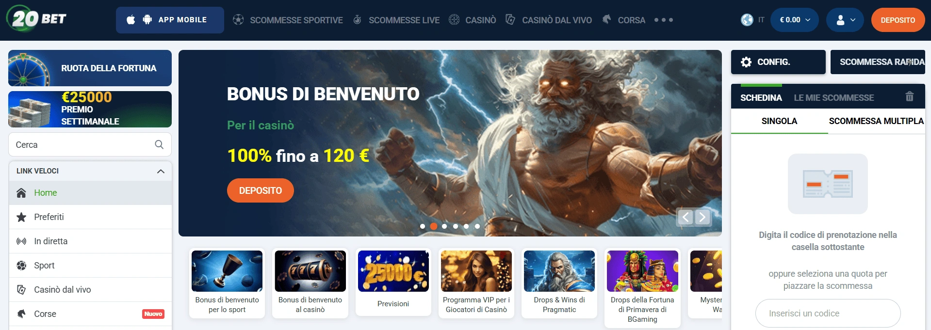 20bet login